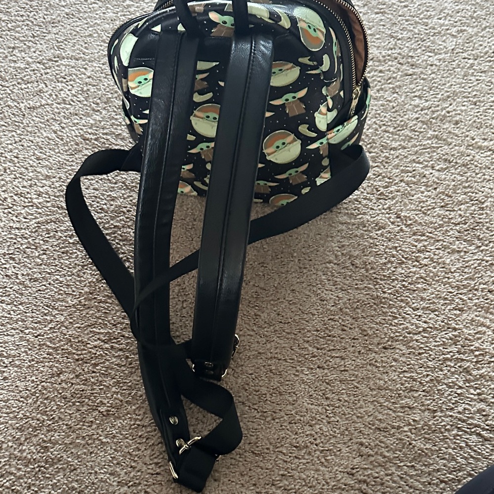 Loungefly Black The Child (Grogu) Star Wars Mini Backpack - Picture 6 of 10